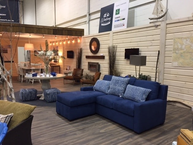 Cottage Home Show Blue Sectional